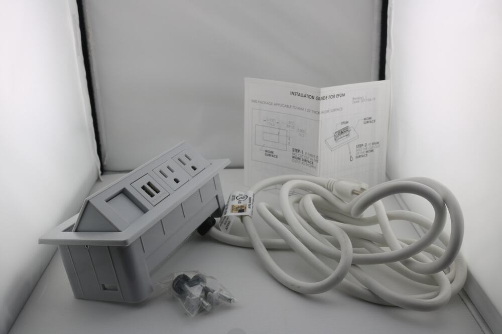 EFUMC221 120" Desktop Power and Data Unit for EFUMC Office Workspaces